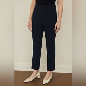 The Row Navy Blue Straight Leg Pants Size 10